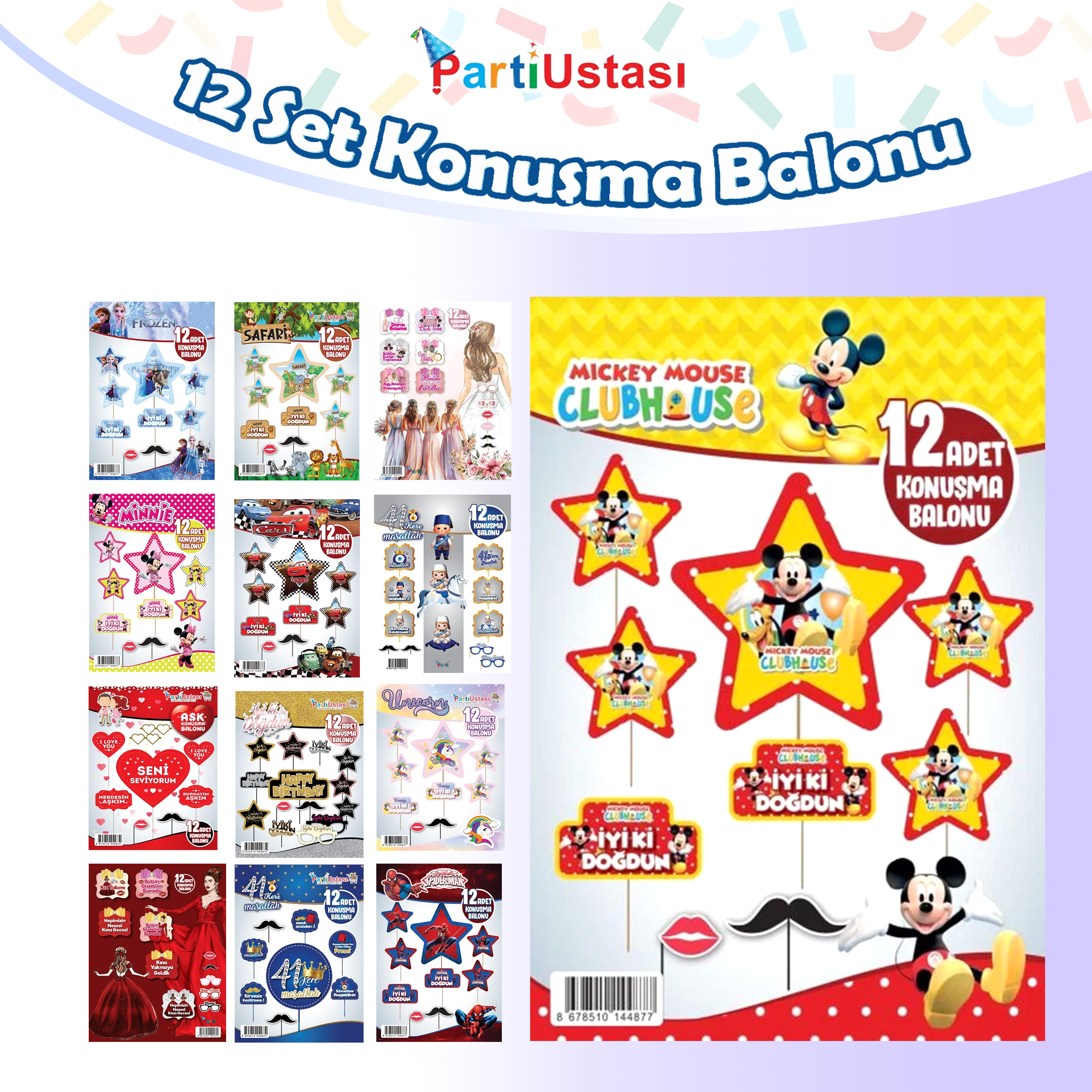 KONUŞMA BALONU EL PANKARTI